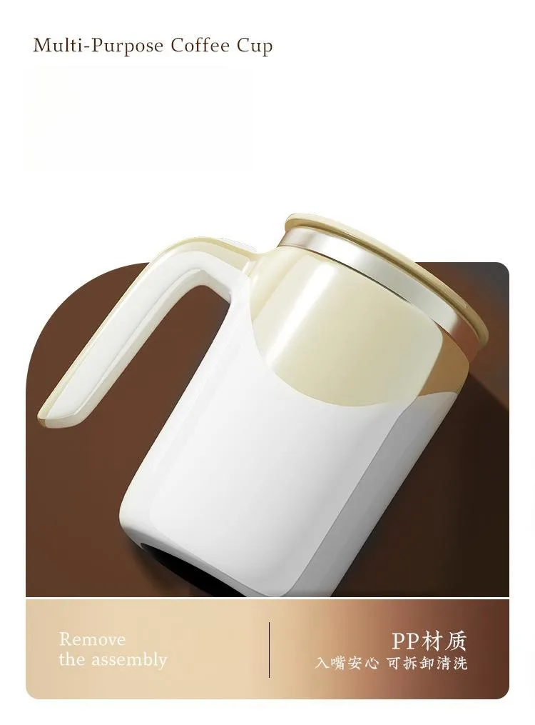 High Quality Wholesale Coffee Tumbler Stainless Steel Tumbler Automatic Mixing Mug Insulated Mug Self Stirring With Handle