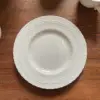 WhiteEmbossed plate 20cm