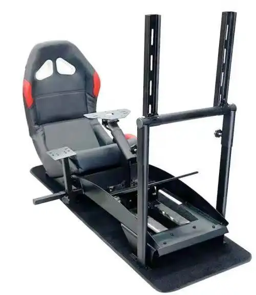 Gaming Car Stable Racing Simulator Cockpit Sim Wheel Stand Driving Simulator With Gear Shift Mount Single Monitor Stand