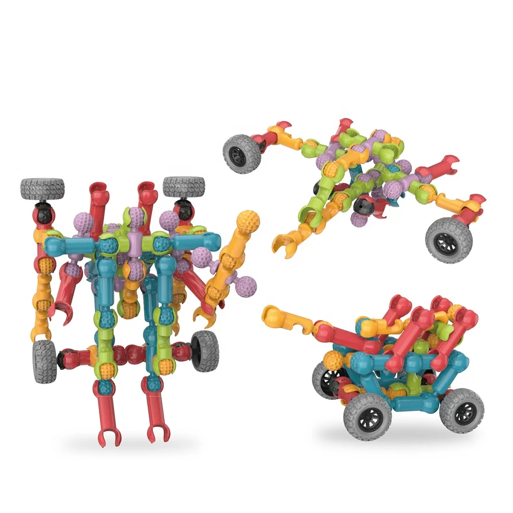 160cs STEM Engineering Building Kit DIY Assembly Skeleton Joint Rod Building Blocks Creative Skeleton Sticks Bricks Building Toy