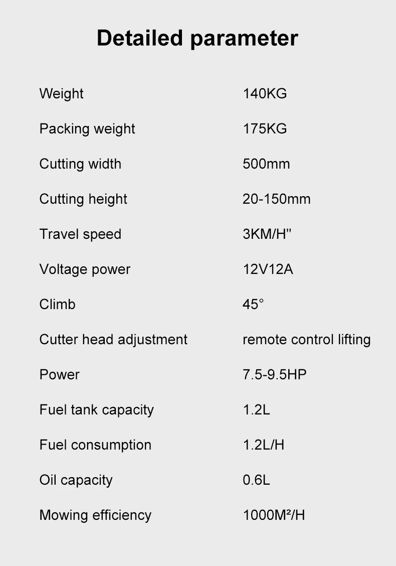 Heavy-Duty 21-Inch 9HP Commercial Remote-Controlled Robotic Lawn Mower With Tracks And Plow (SAK26583) main image 0