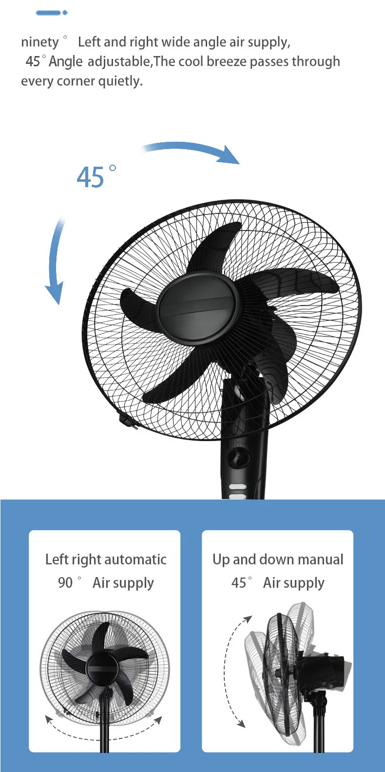 Vertical Stand Cooling Fan, 16inch, 220, 40 - detail 12