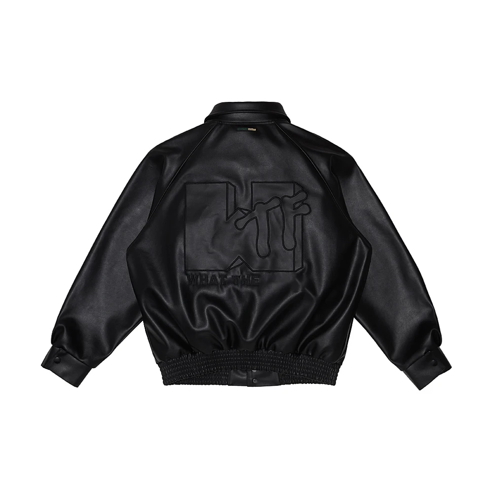 Motorcycle Letterman Varsity Jacket Baseball Pu Leather Coat Oem Custom ...
