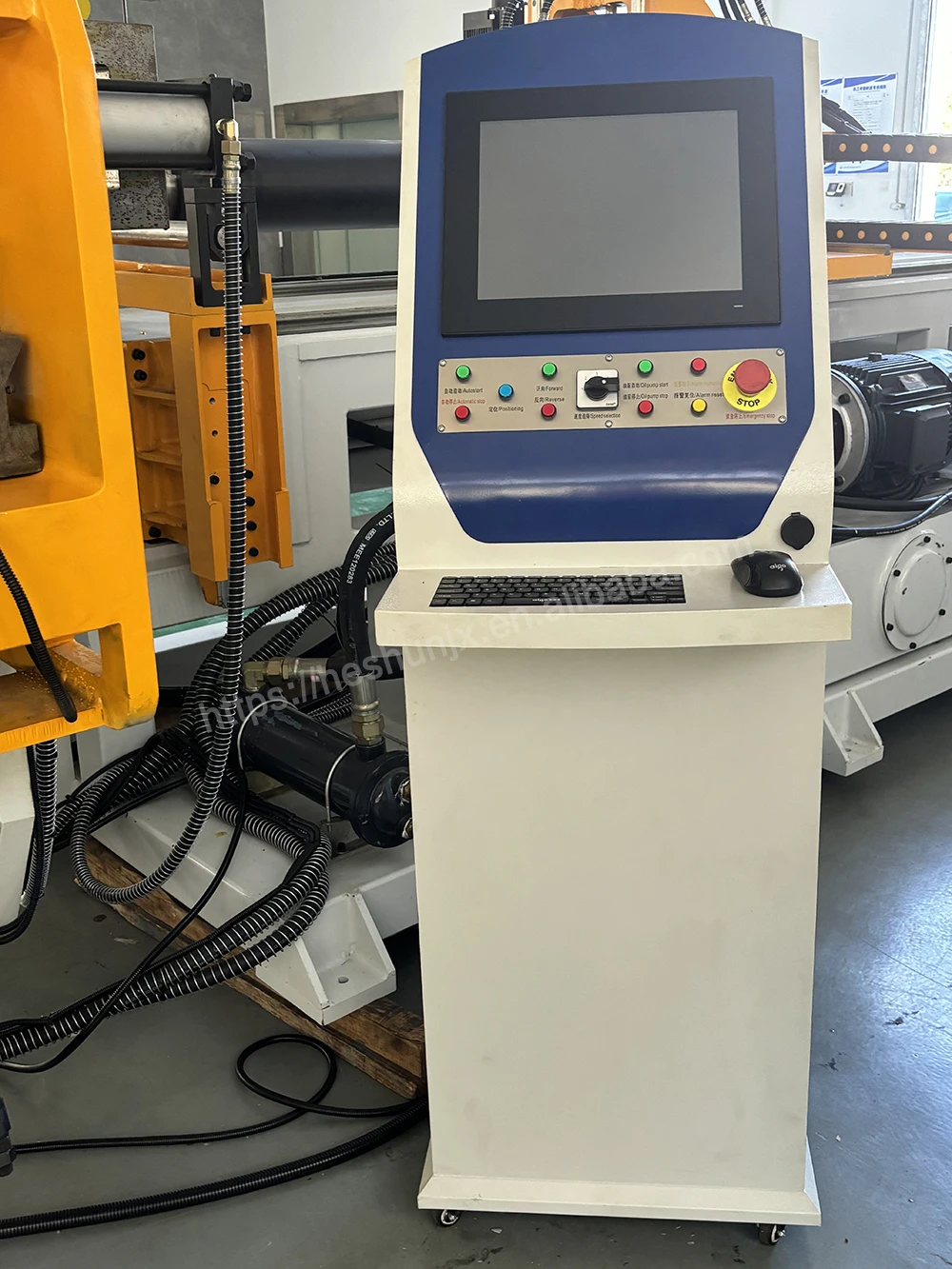 Automatic CNC 5 6 7 8 Inch Large Diameter Induction Exhaust Hydraulic Bender SS Pipe Bending Machine for Shipbuilding Industry