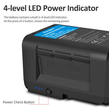 Kingma High Capacity 21000mAh BP-300W 300Wh V Mount V Lock Battery for Sony Camcorder Broadcast Video Camera detail image