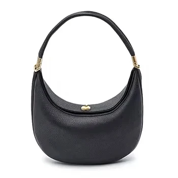 Whole  Manufacturers High Quality Fashion Mini Handbag Half Moon Bag Leather Shoulder Bag Messenger Bag for Women Handmade
