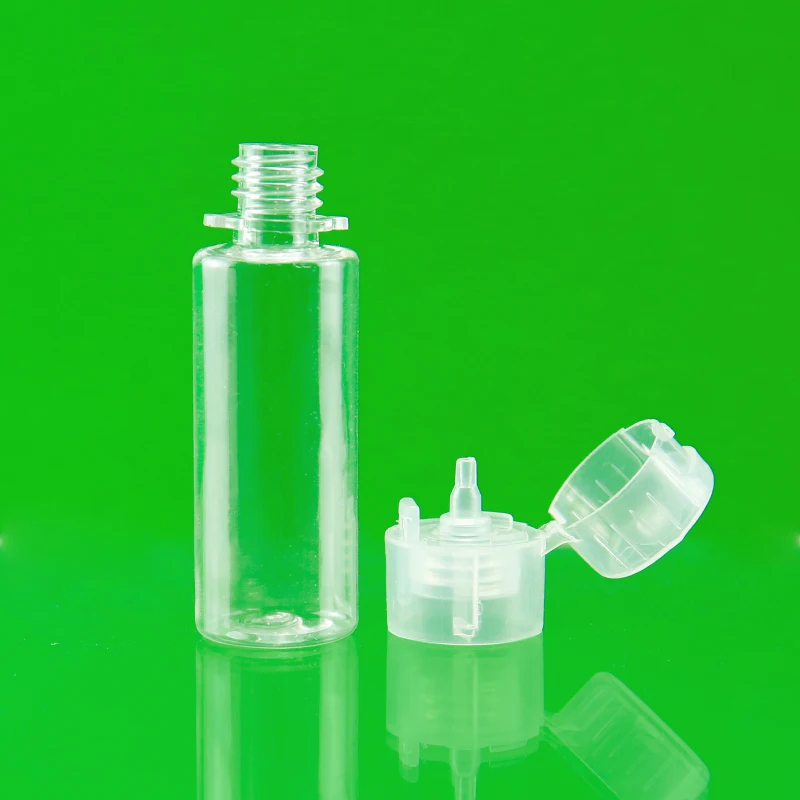 10ml PET plastic essential oil bottle dropper plastic bottle with flip top cap