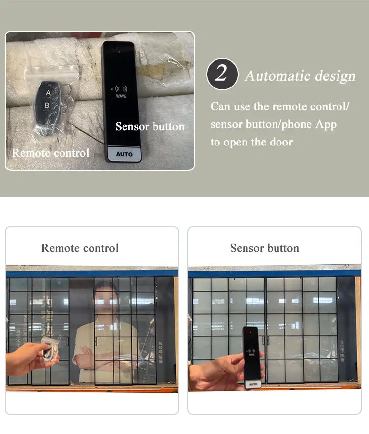 Auto Sliding Door System Electric Sensor Sliding Door System With Smart