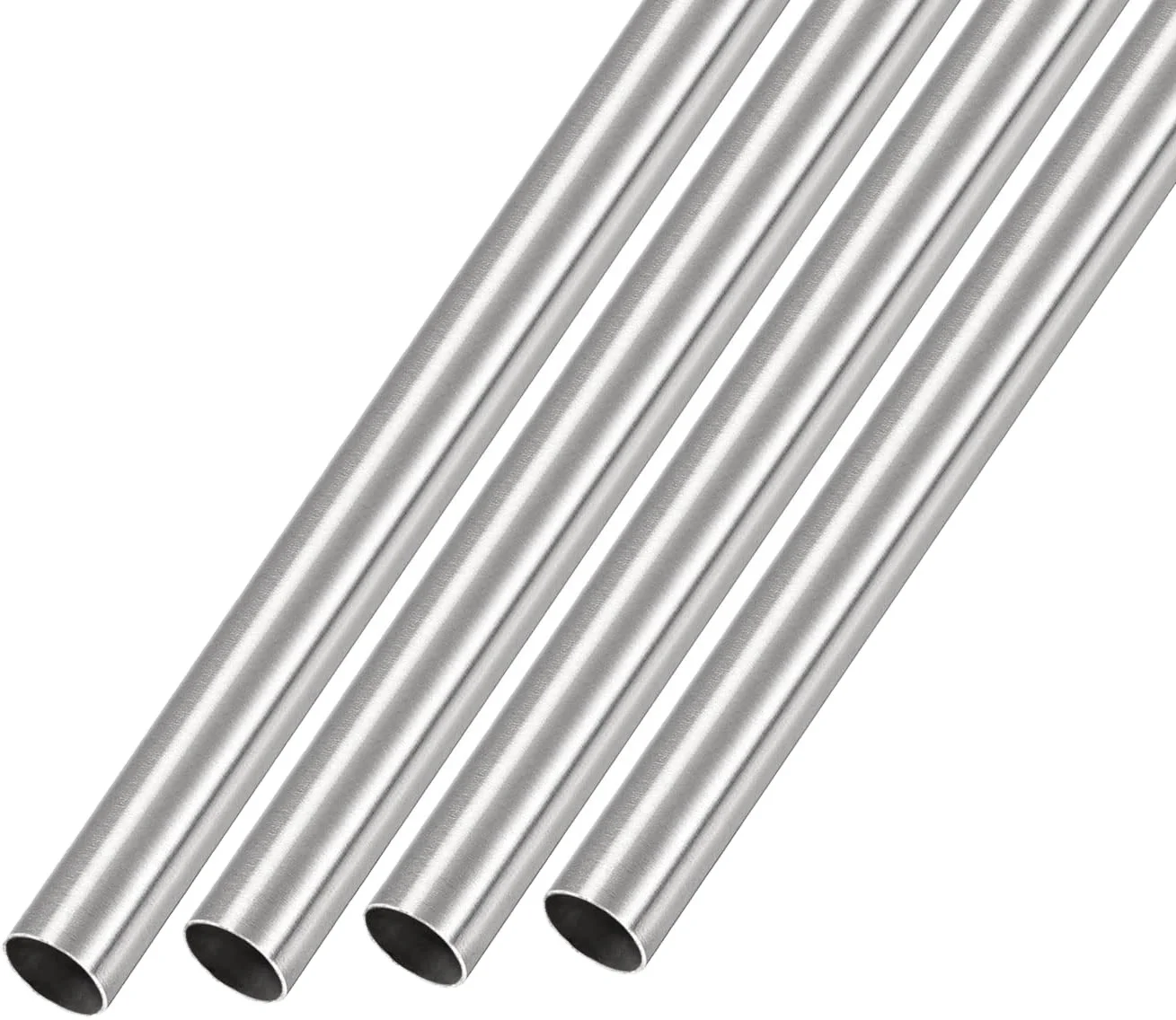 Tubing 304 Grade (outside Diameter) - Brushed Stainless Steel Top Hardware 1/2in OD Seamless Sliver Round Seamless Tube GB BA