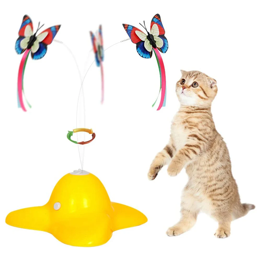 Battery operated butterfly cat toy best sale