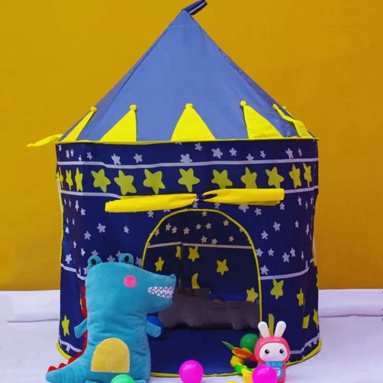 Замок принцессы принца, выдвижная палатка, вигвам, игровая комната для детей, Игровая палатка