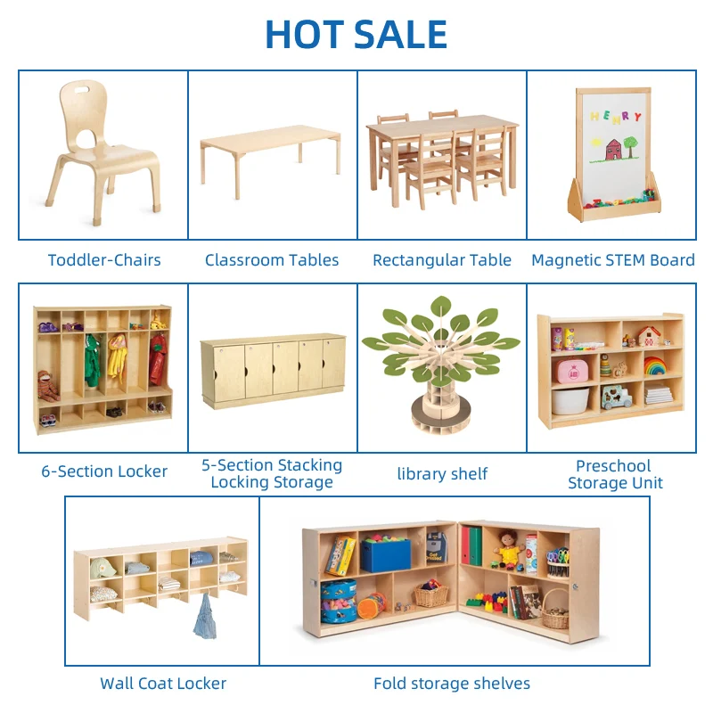 Kindergarten Furniture With Stylish And Trendy Montessori Tables