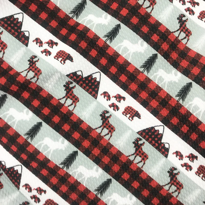 Customized Bullet Fabric Liverpool No MOQ Digital Print Knit Fabric for Headbands and Dresses