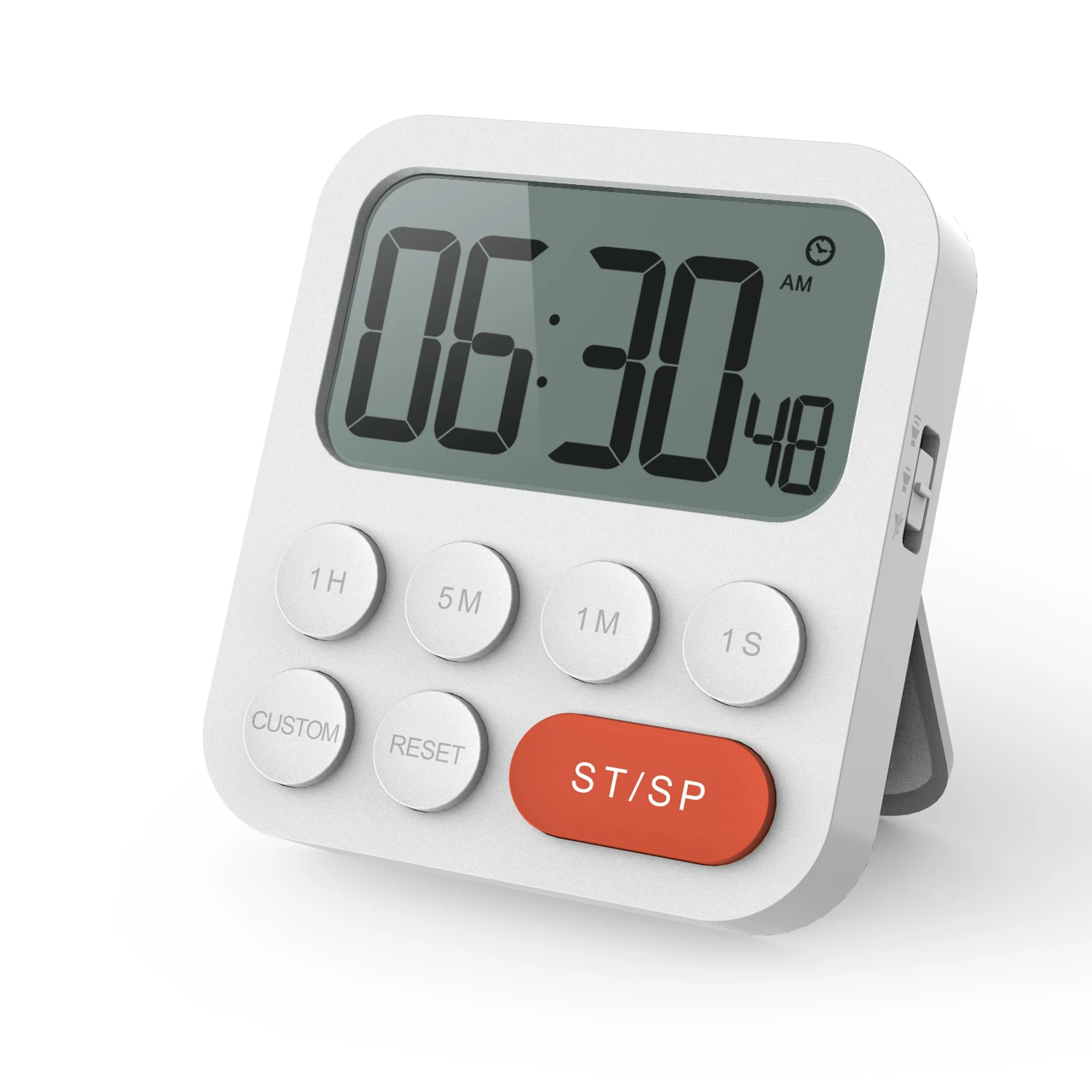 Positive Countdown Memory Function Display Time 3 Levels Volume Kitchen Timer Fitness Battery Operated Visual Alert Timer