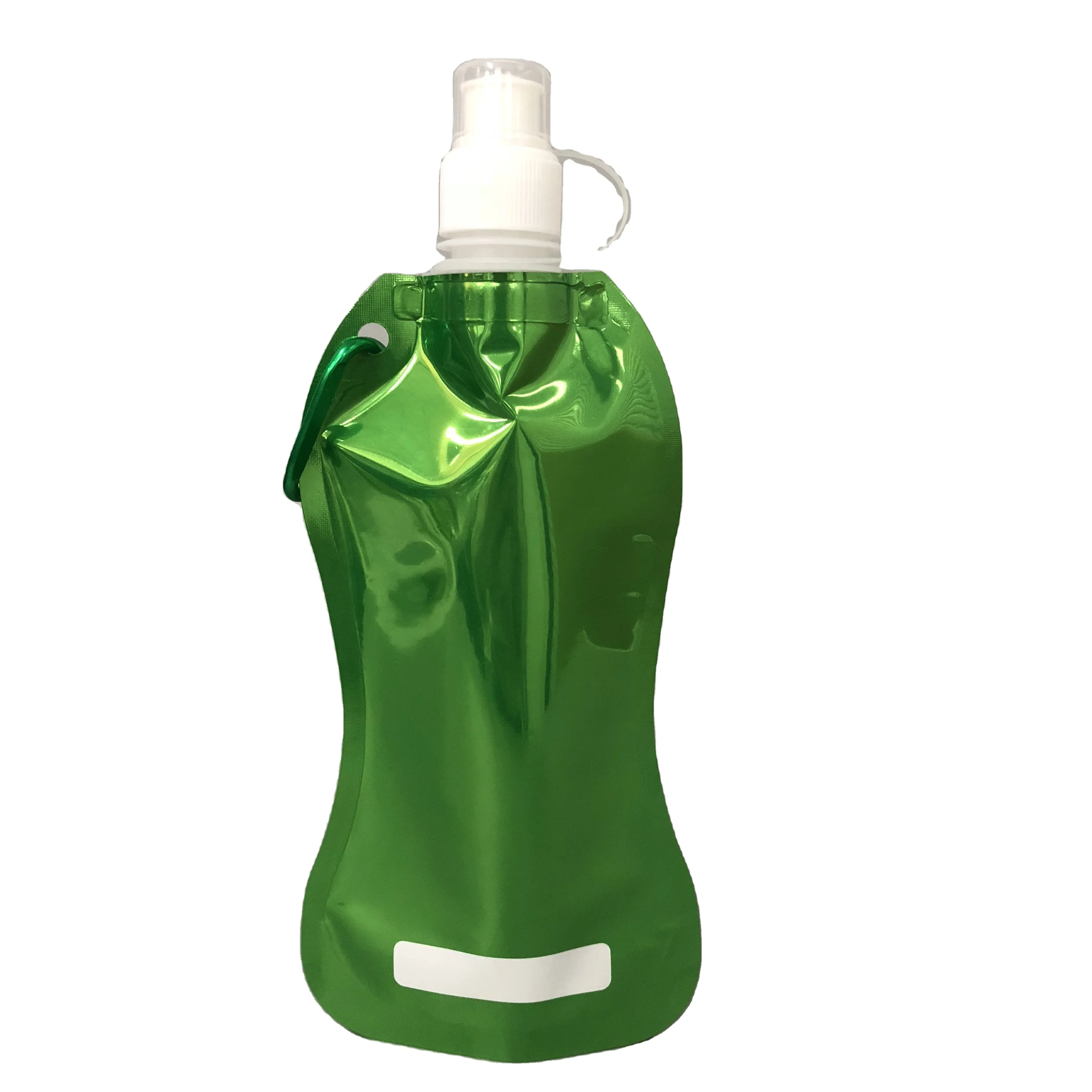 Custom Printed 10oz Reusable Folding Personalised Kids Cute Water Bottle With Straw