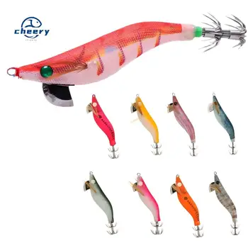Cheery Luminous Silicone Squid Jig and Shrimp Egi Lure 65mm 79mm 93mm Artificial Hard Bait for River Fishing – Soft Lure – view 2