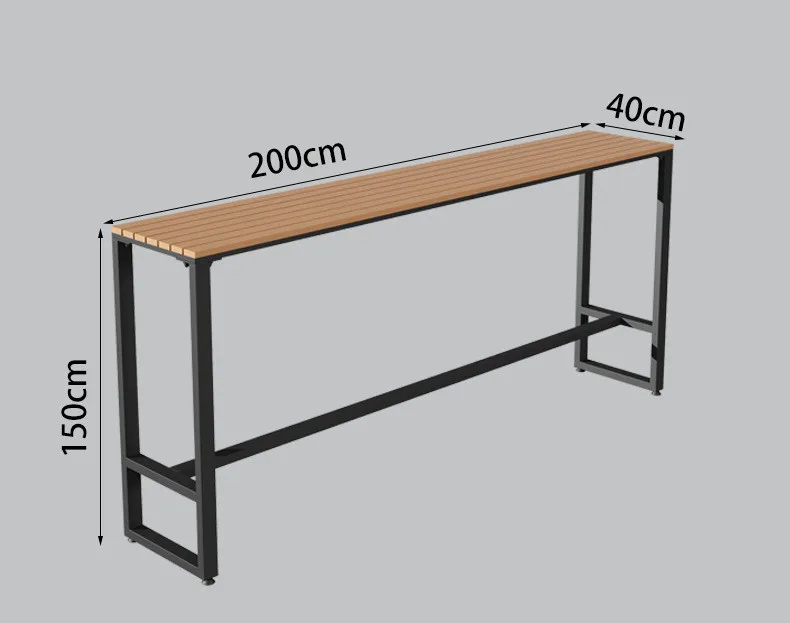 Outdoor Solid Wood Table And Chair Combination Home Wall Bar Table And