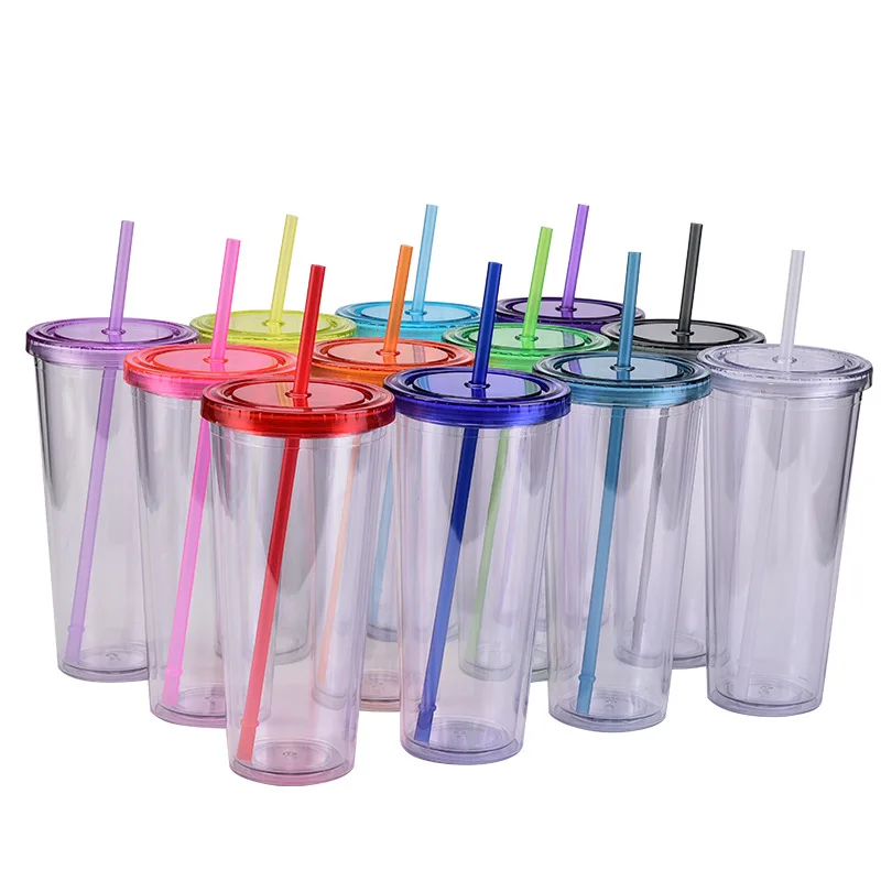 Wholesale Tumblers, 24 oz, Assorted Colors, Plastic - DollarDays