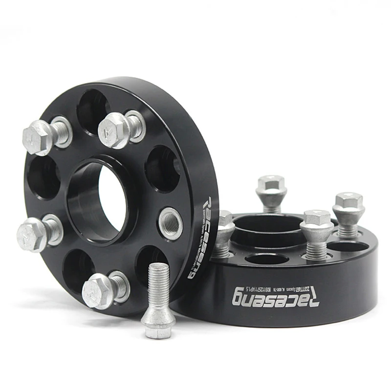 PCD 5x112 CB 66.6MM Forged Aluminum M14X1.5 Hub Centric 20-30MM 5 Lug Wheel Spacers For Mercedes