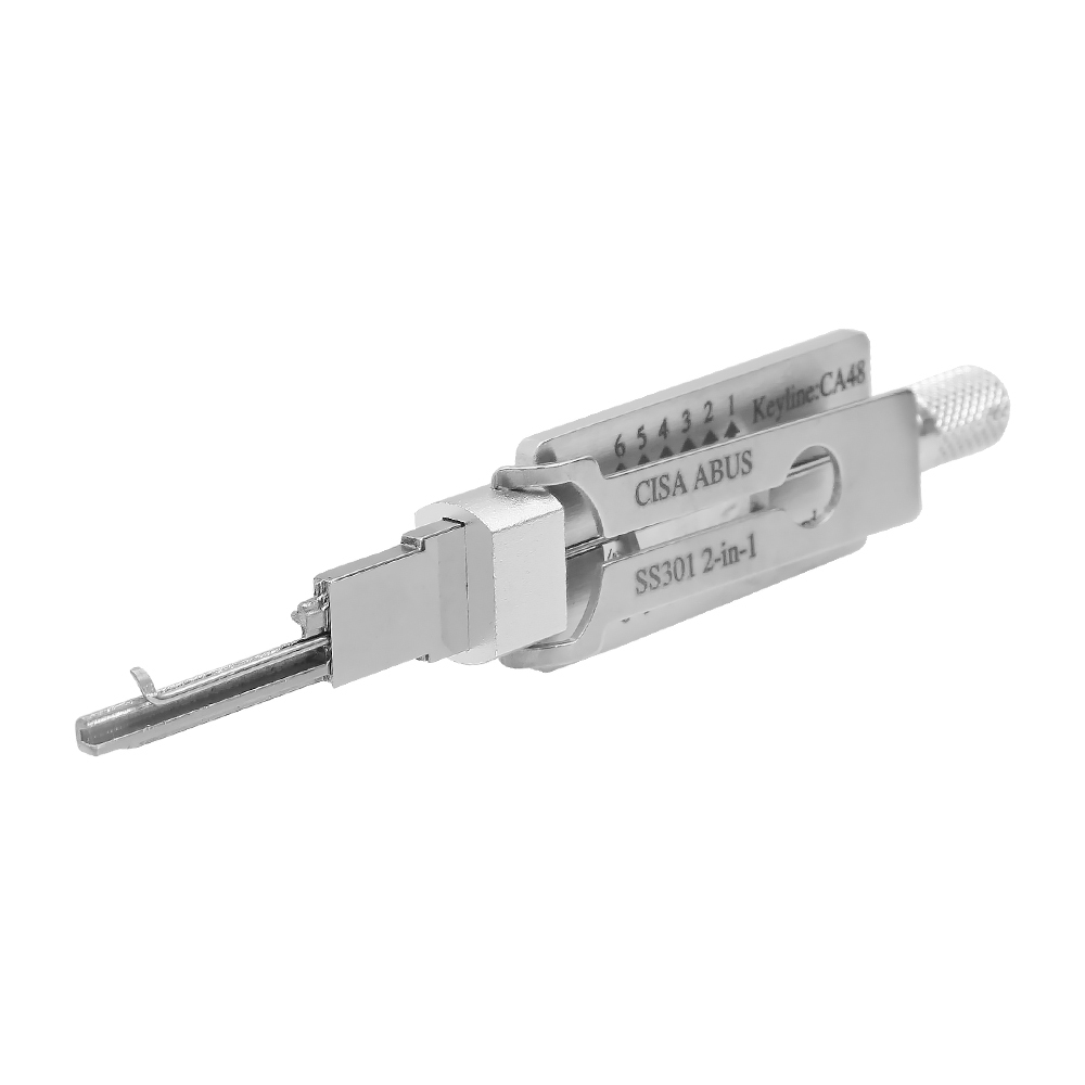 2024 New CISA SS301 Civilian Lishi 2in1 Lock Pick Steel Locksmith Tool for Door Unlock for Door Locks