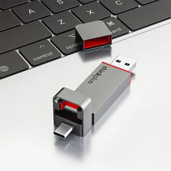 ThinkPlus Lenovo TU200Pro USB3.2/Type-C Dual Interface 128/256/512GB 1TB 2TB Solid-state USB Flash Drive for Phone and Computer