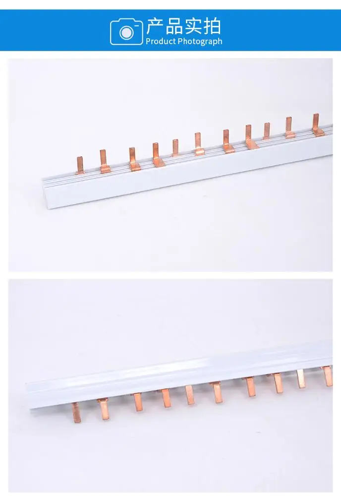 Electrical Copper Busbar 125A 4P Pin Type for Power Distribution Equipment