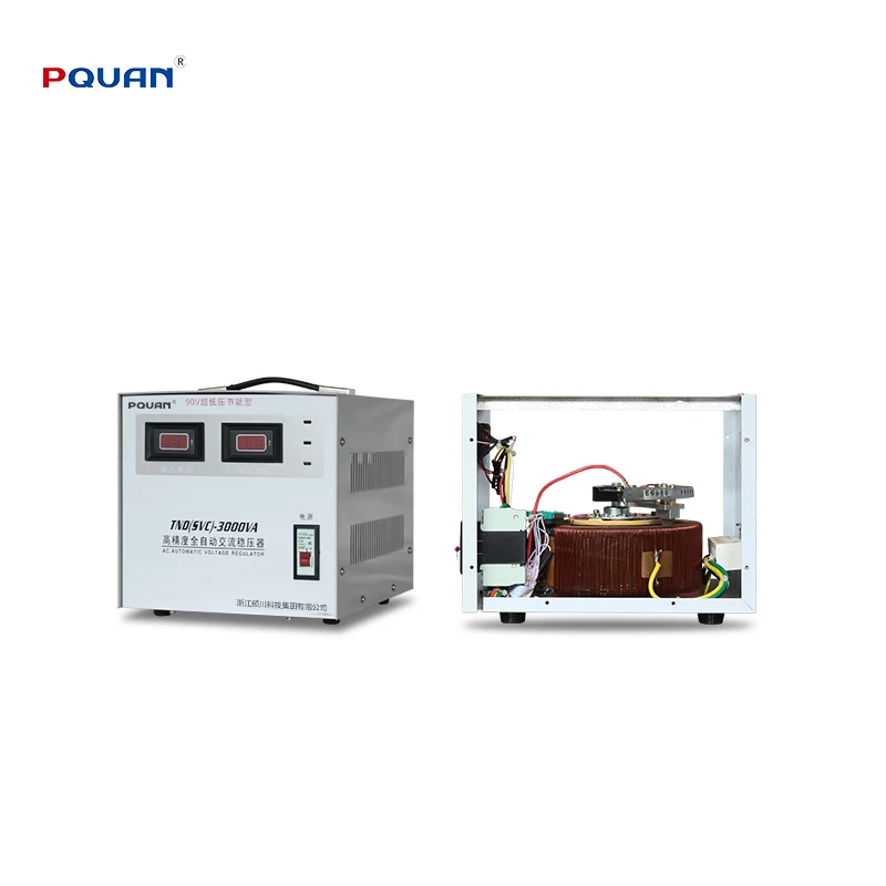 Factory Price 3KVA OEM Automatic Voltage Stabilizer 3va 220V/110V Single Three Phase AVR Servo Motor Control