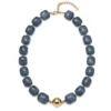A deep blue, hazy blue