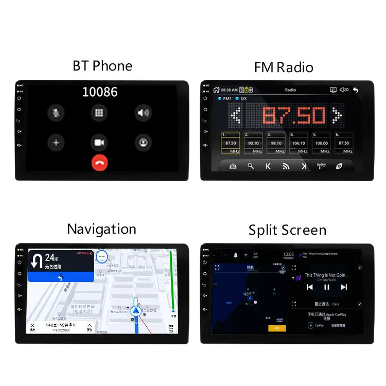 1din HD  Tv Display Led Monitor Stereo Full Touch Car 7 Inch Monitor Android Car Multimedia Player
