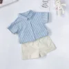 Pantaloni blu e bianchi top boy