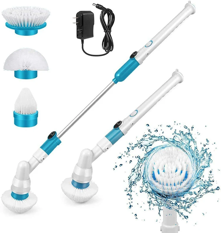 3 in 1 Multi-function Kitchen Cleaning Brush Home Bathroom Cleaning Tool Extension Handle Electric Cleaning Brush Bathroom Brush