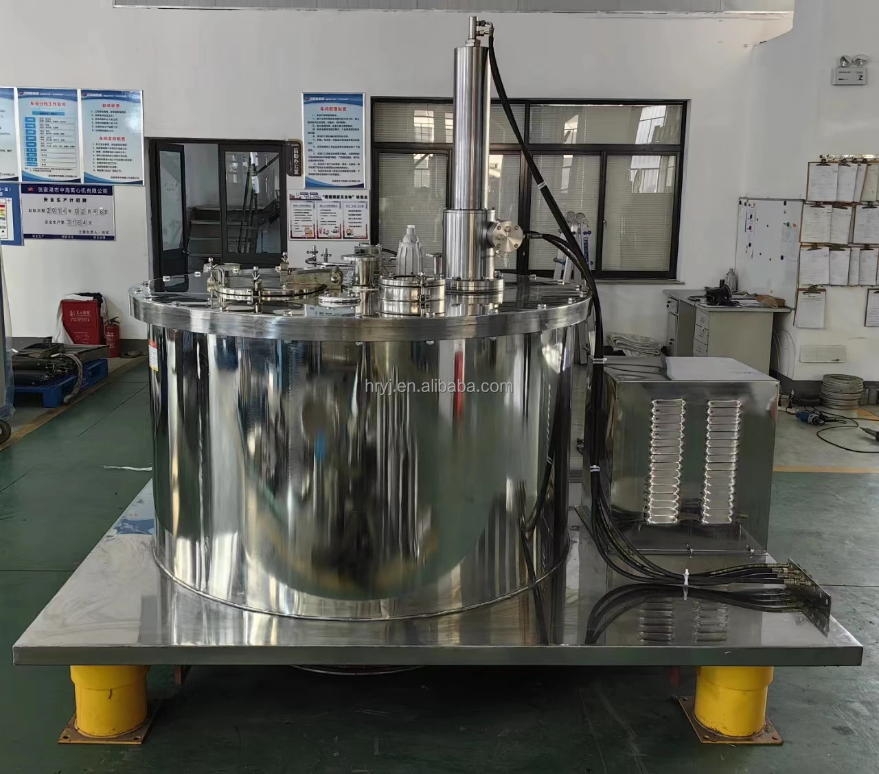 Hengrui plate centrifuge manufacturer wholesale PGZ automatic scraper under discharge centrifuge details