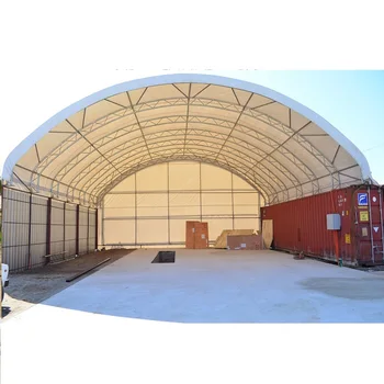 Gs Shipping Container Shelter Cover Large Industrial Double Truss Dome ...