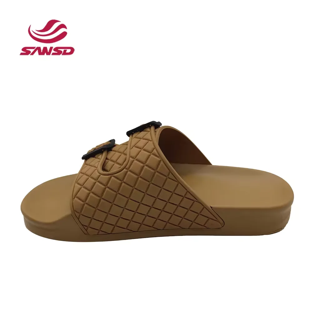 New Designer OEM Logo Men Slippers Brand Pain Blank Slide Sandal EVA Sliders Custom Made Summer Beach Rubber Slipper for Unisex