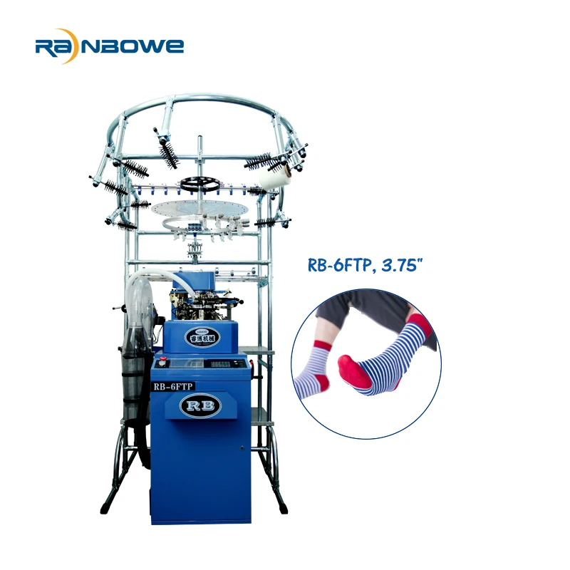 Automatic Computerized 6F Baby Sock Knitting Machine Manual Operation with Core Motor Component Toe Sewing Best Price for Sale