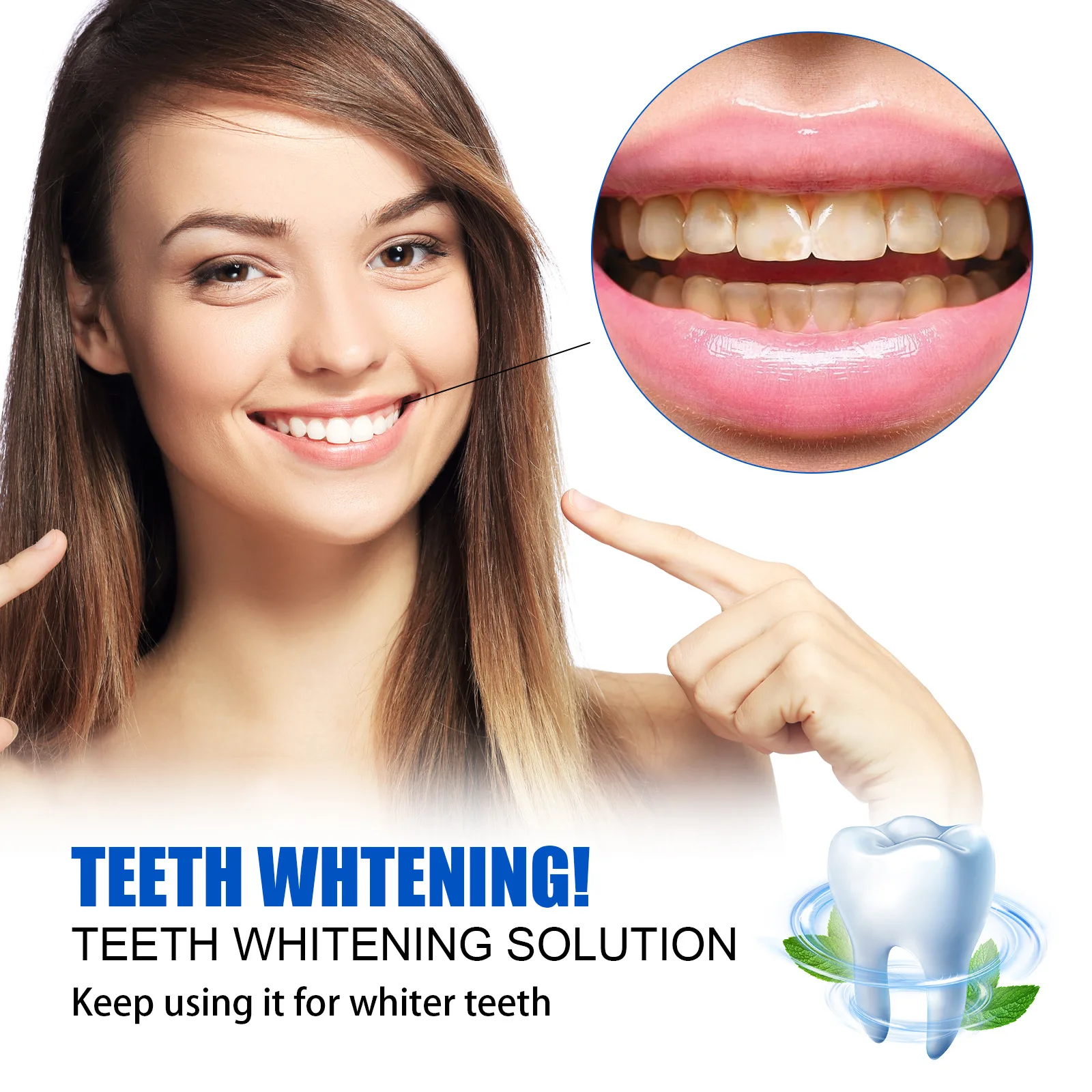 JAYSUING Teeth Whitening Serum 10ml Deep Cleansing Tea & Coffee Stains Removal Tooth Care Product