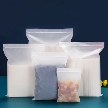 ES Gauge Plain Seal Resealable Plastic Ziplock Bags for Packaging Printing Needs