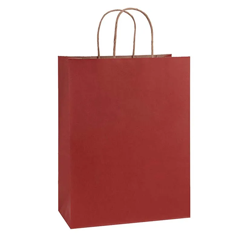 Крафт-бумага сумки изготовленным на заказ логосом толстые стандартного размера бумажный пакет для покупок, пакет с вашим собственным логотипом