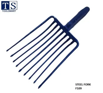 Manure Digging Fork Head with 9 Oval Prongs