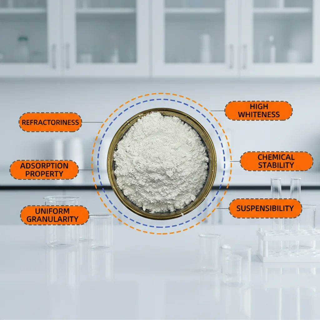 Ultra Fine Calcined Kaolin 15000 Mesh Electrophoretic Paint White Clay Good Dispersion Ink Coating Fine Kaolin