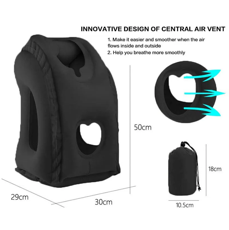 Hot Selling New Portable Inflatable Airplane Travel Neck Head Support Pillow For Outdoor Buy