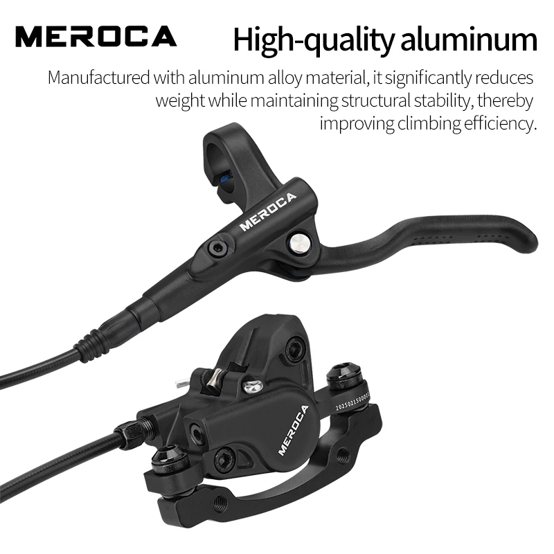 MEROCA 160mm aleación de aluminio MTB freno de disco de aceite de varios  colores MT500 freno hidráulico de bicicleta de pistones para parte  trasera