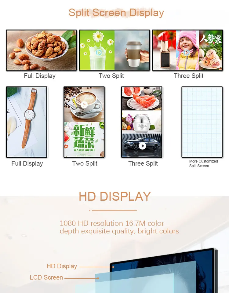 100inch Indoor Digital Signage Shopping Mall Office Wholesales Kiosk ...