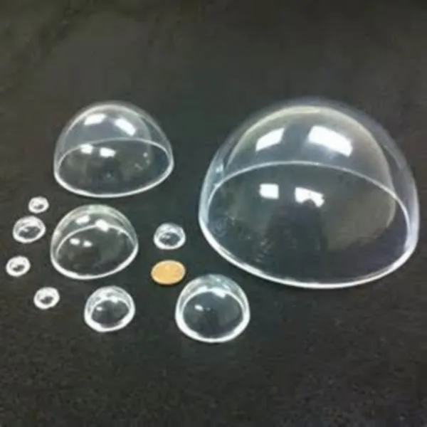 24 Clear Acrylic Hemisphere - Plastic Domes and Spheres
