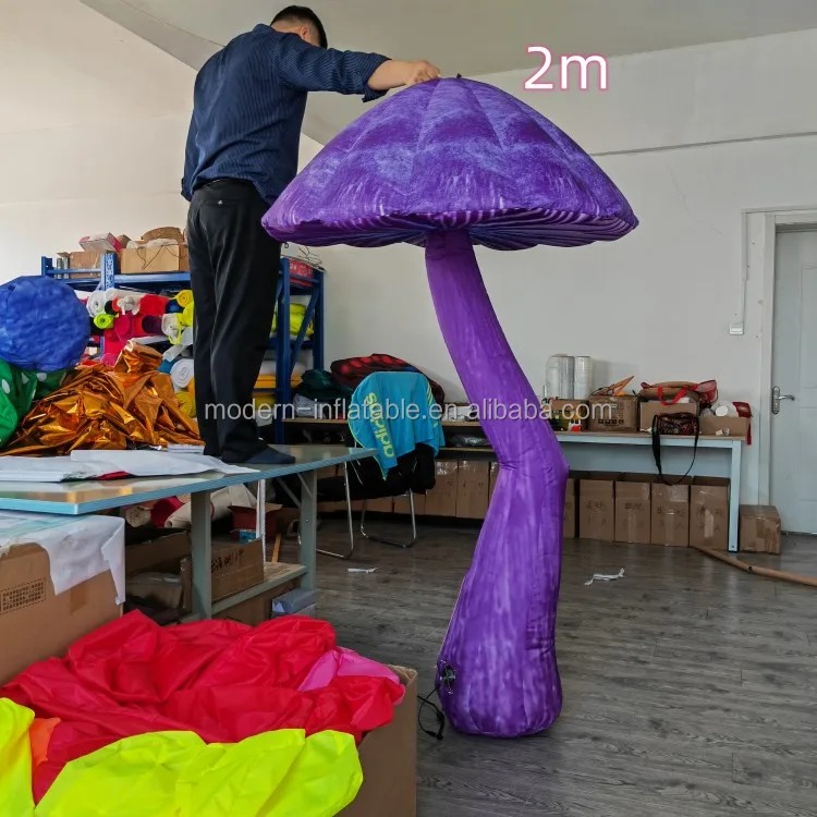 Custom Size Inflatable Mushroom Model With Led Light For Decoration ...