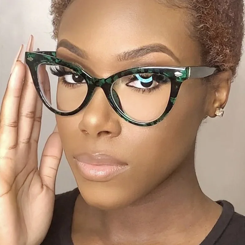 Cat Eye Latest Ladies Glasses Frames Shop Our 2024 Green Fashion