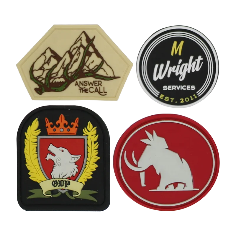 AWELLS kõrgklassilised mitmekujulised PVC-kummist märkmed välis-, ettevõtlus- ja retropärasel teemal riide- ja seljakottide kaunistamiseks