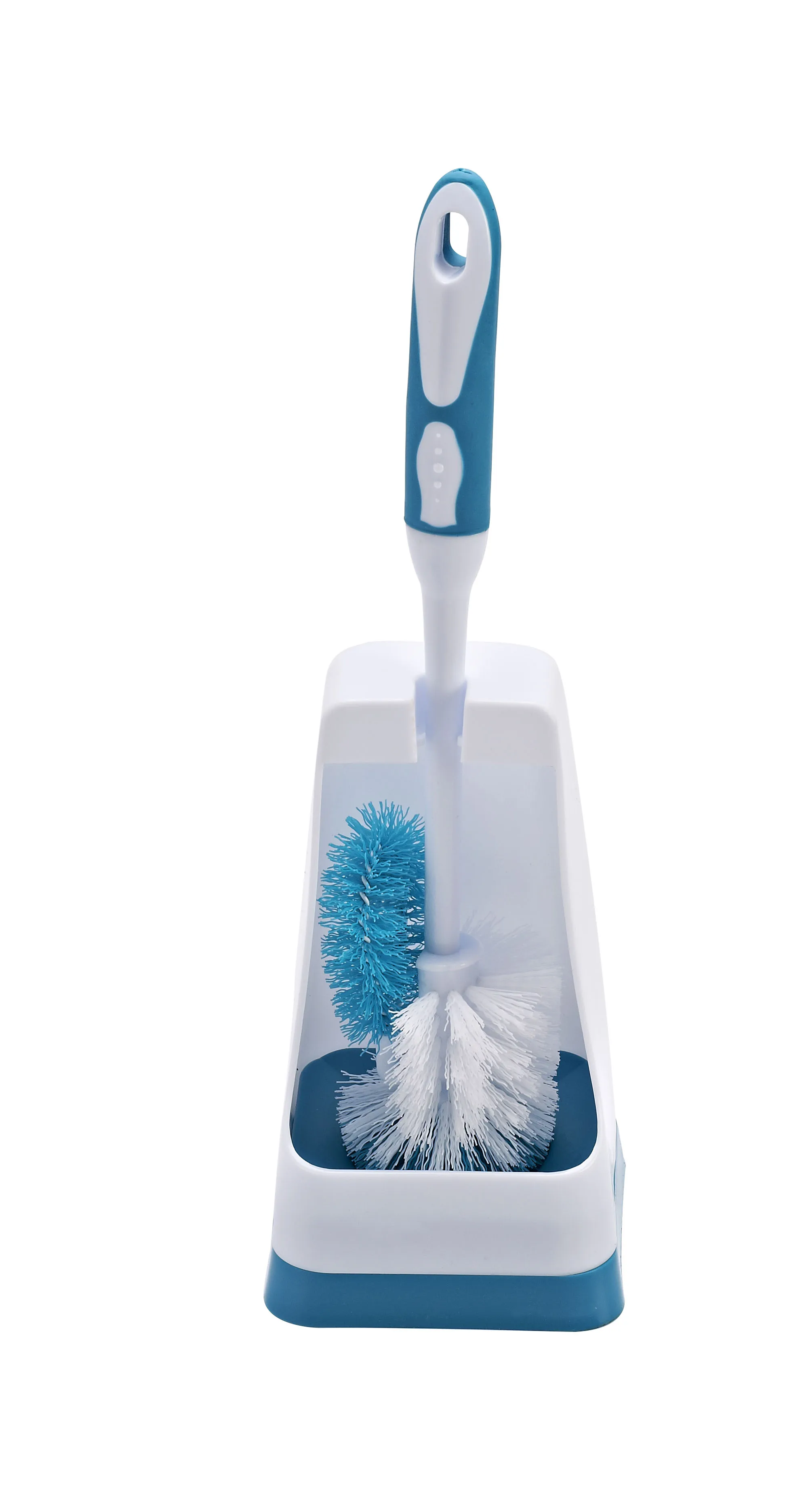 Ecofriendly Bathroom Silicone Toilet Cleaning Brush Set With Bowl