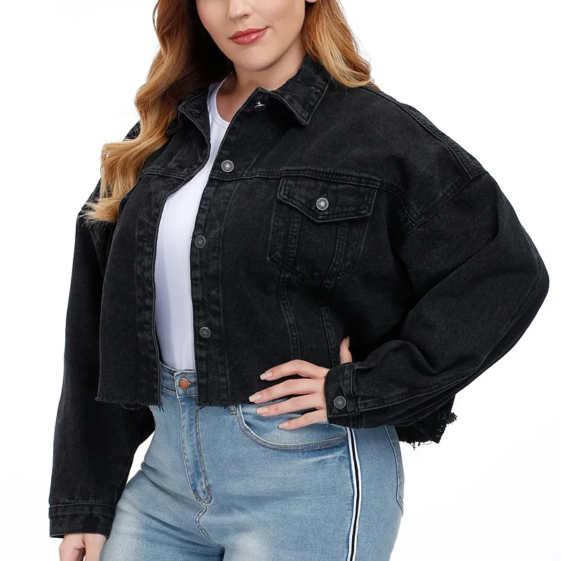 Giacca Jean Giacche Da Donna Giacche Taglie Forti Donna Donna Lunga Caduta  Abbigliamento 2021 Giacca Di Jeans Cappotto Jean - Buy Giacche Taglie Forti  Autunno Moda Abbigliamento Alla Moda Giacca Lunga Jean