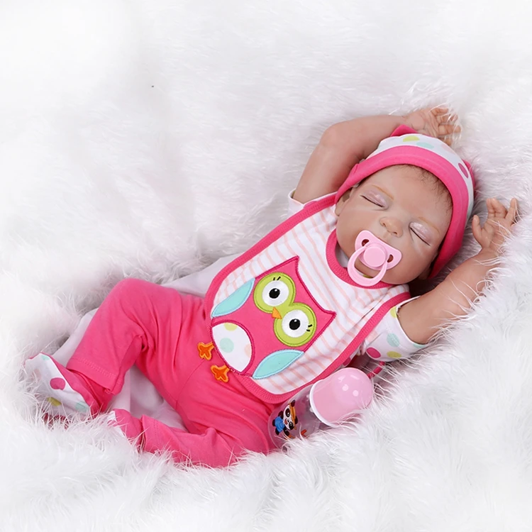 48cm Bebe Realistic Reborn Newborn Baby Doll Hand Detailed Painting Sleeping Baby Full Body Silicone Anatomically Correct Buy Baby Alien Reborn Baby Doll Full Silicone Baby Doll Product On Alibaba Com